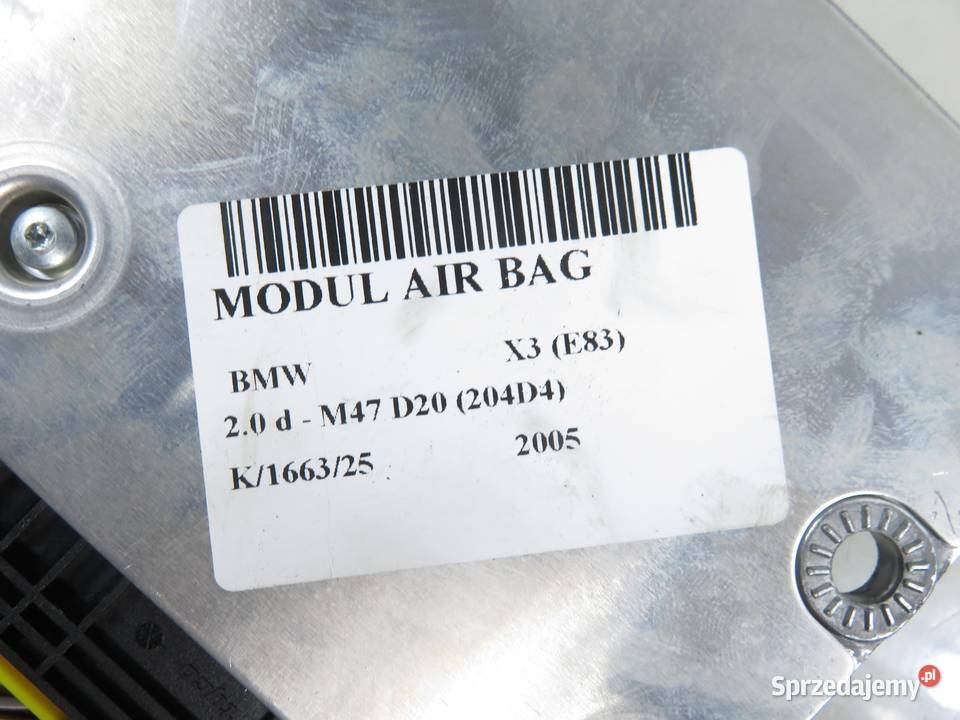 MODUŁ AIRBAG BMW X3 E83 65773414990 małopolskie