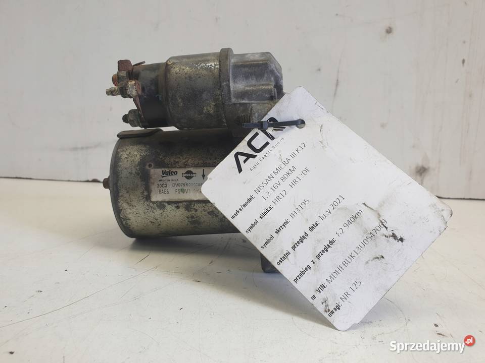 ROZRUSZNIK Nissan Micra IV K13 12 16V ROZRUSZNIK Rudka