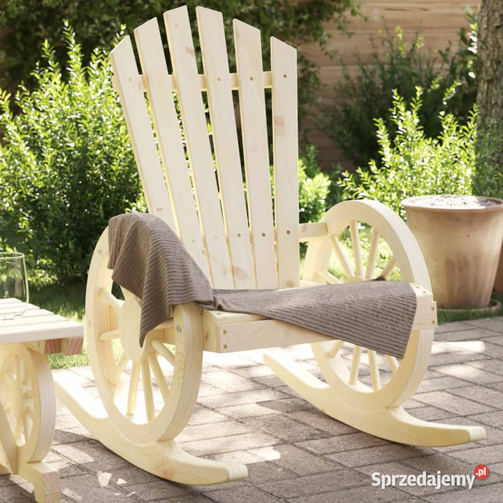 Krzesła bujane Adirondack 2 lite drewno jodłowe Krzesła ogrodowe Warszawa