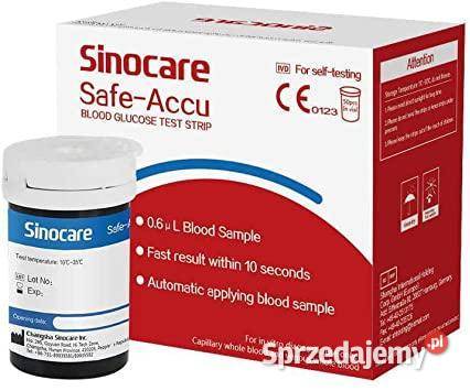 SINOCARE Safe ACCU paski test 50 GLUKOMETR mazowieckie Warszawa