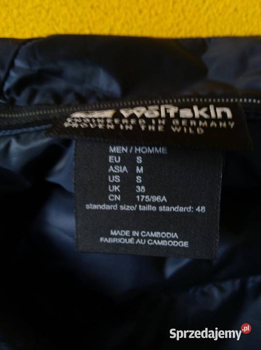 kamizelka puchowa Jack Wolfskin Pack Go Down Warszawa