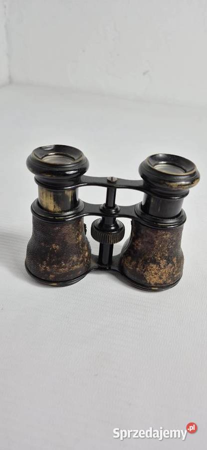 Zabytkowa Lornetka Polowa z Etui I Wojna lubelskie Biłgoraj