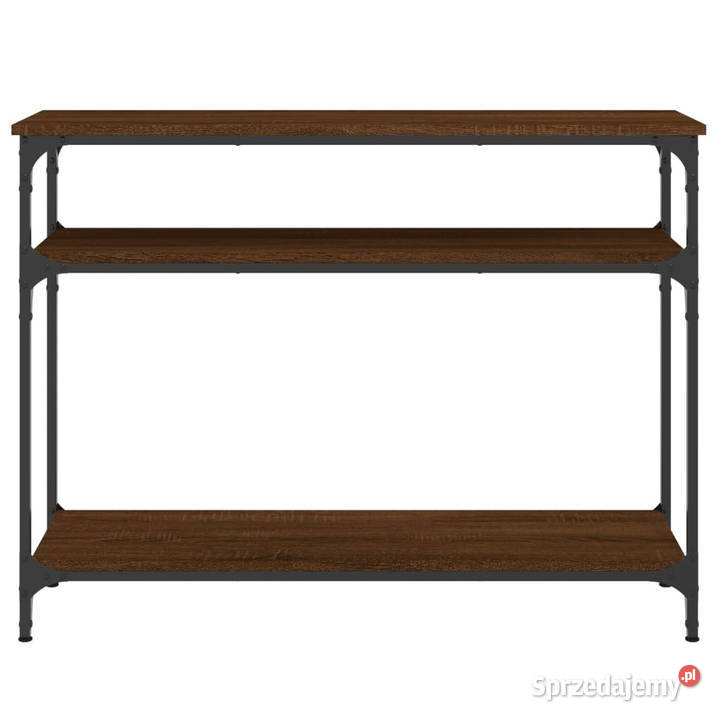Stolik konsolowy brązowy dąb 100x29x75 WM834039 Warszawa sprzedam