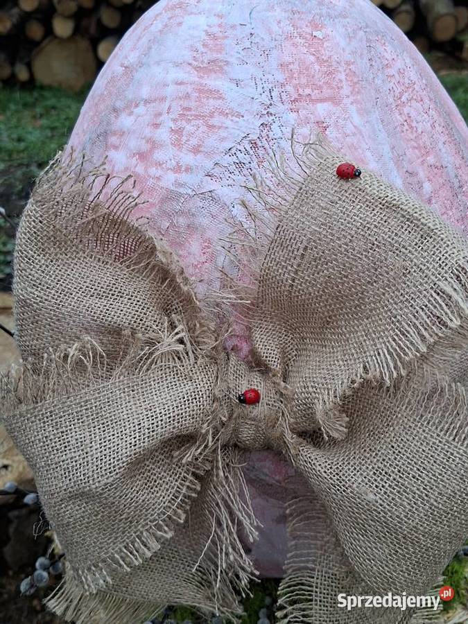 Jajo styropianowe 52 juta akryl Wielkanoc