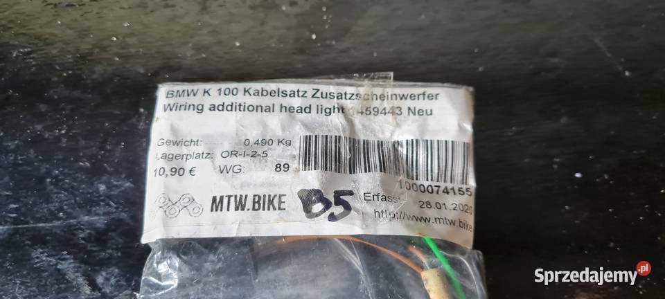 BMW K100 wiązka elektryczna dodatkowych świateł Warszawa sprzedam