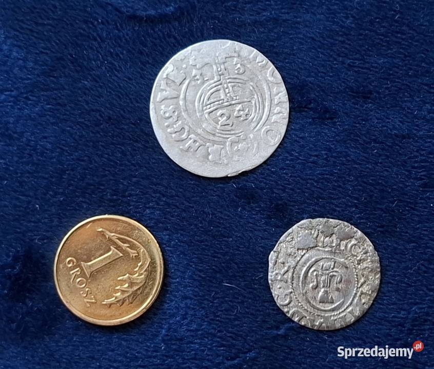 2 x monety władców szwedzkich z dynastii Wazów Wejherowo