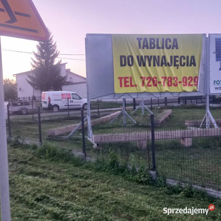 reklama bilbord do wynajęcia 25 metra na 6 Konin
