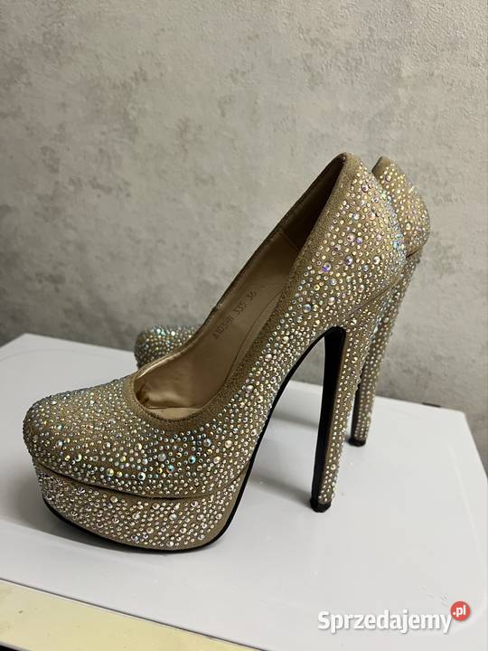 Szpilki z krzystałkami Warszawa sprzedam