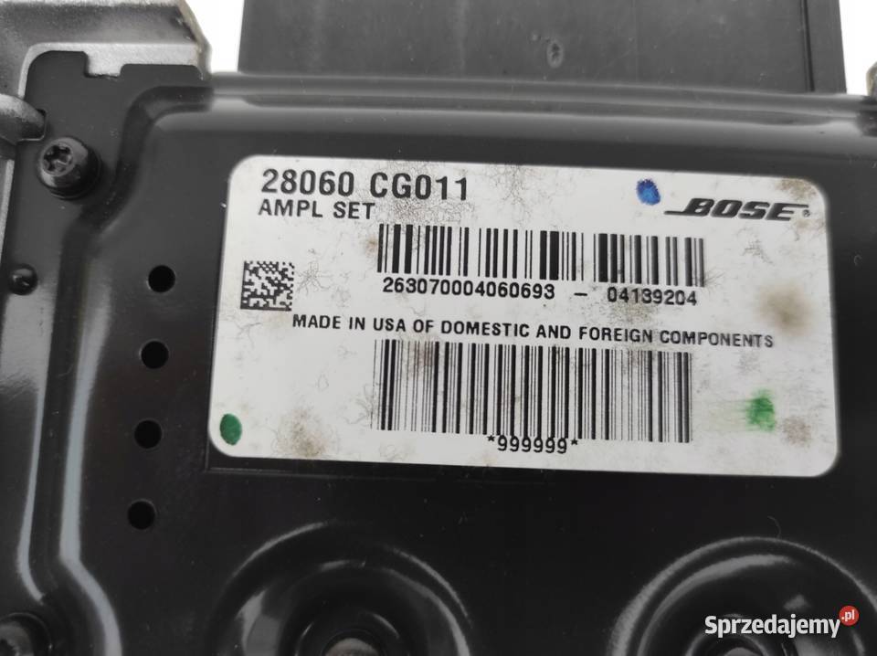 WZMACNIACZ AUDIO BOSE INFINITI FX35 FX45 wielkopolskie