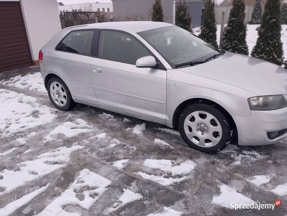 Audi A3 8P 20 TDI salon polska srebrny dolnośląskie Środa Śląska