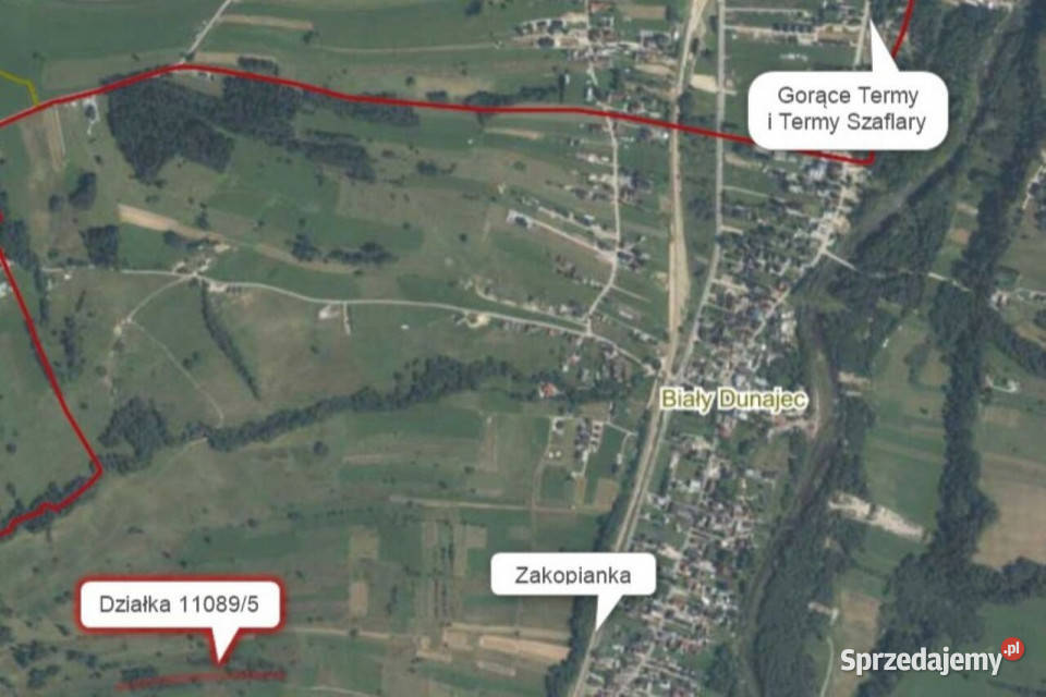 Działka rolna widokowa Biały Dunajec małopolskie