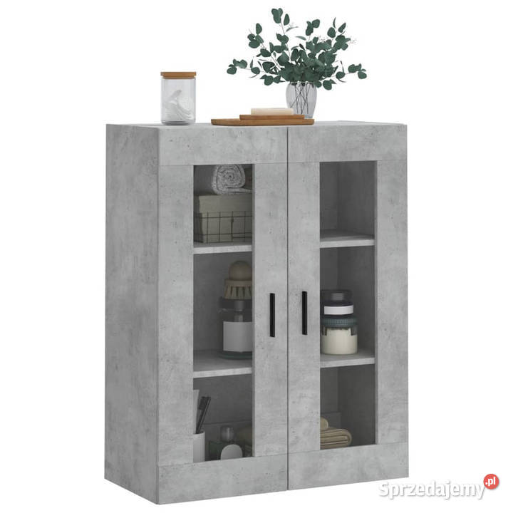 Szafka wisząca szarość betonu 695x34x90 WM828496 Warszawa