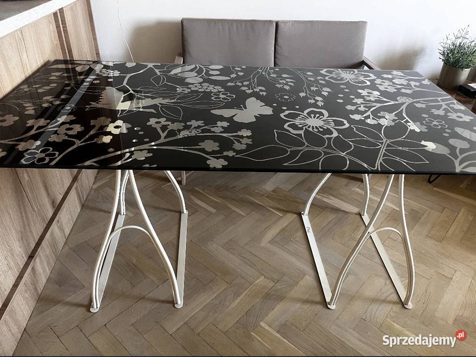 Stół biurko szklane kwiaty ikea kujawsko-pomorskie Toruń
