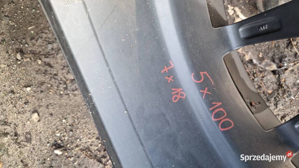 VW felgi aluminiowe 5x100 ET39 FJx18 DOT 3922 Słowikowo