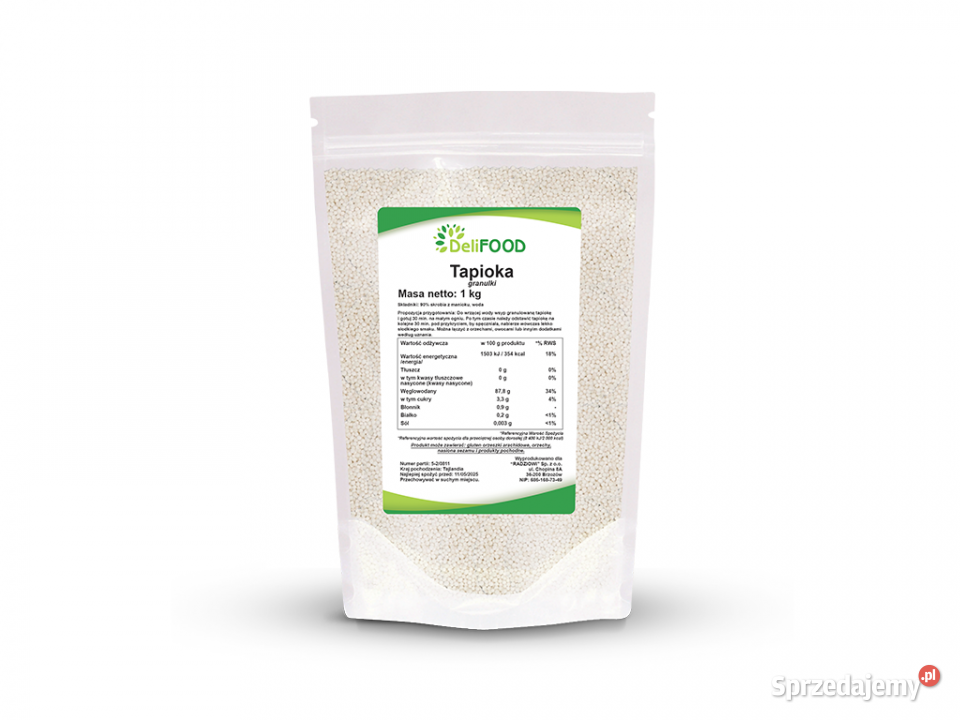 Tapioka granulki 1 Brzozów sprzedam