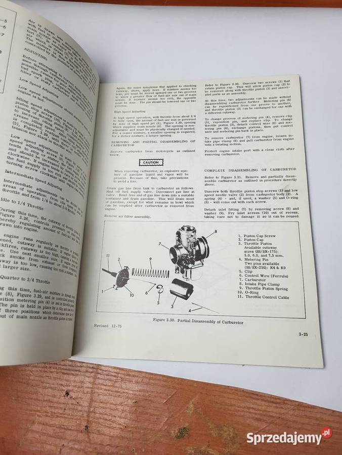 intrukcja serwisowa hareydavidson SSSX 175250 sprzedam