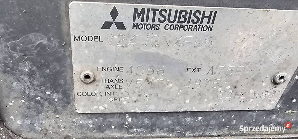SILNIK KOMPLETNY MITSHUBISHI PAJERO 4D56 25 DID Lipno sprzedam