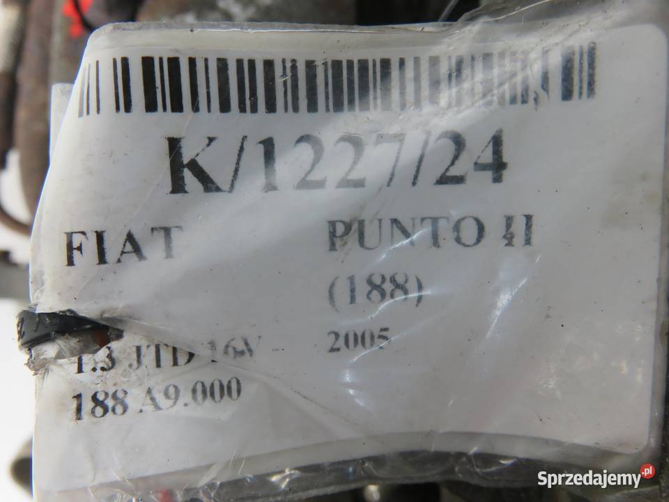 SILNIK FIAT PUNTO II 13 JTD 16V 188A9000
