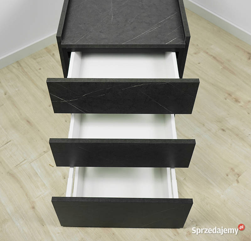 Biurko z kontenerkiem Wytrawny Szary Kamień 140 68cm Biłgoraj