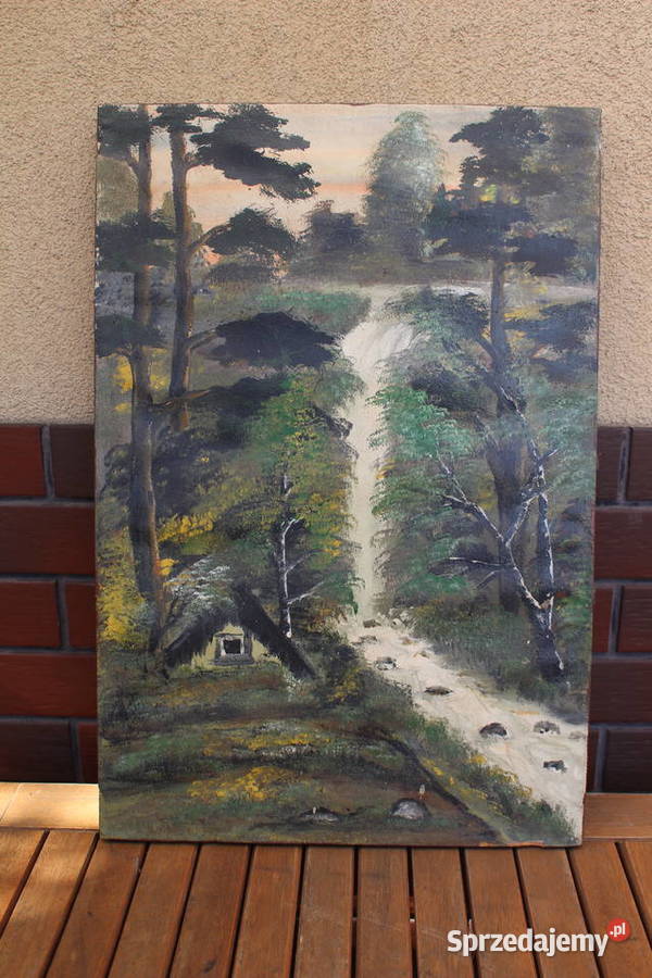 stary obraz na płótnie Kalisz