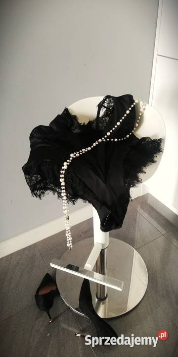 seksowne body czarne koronka