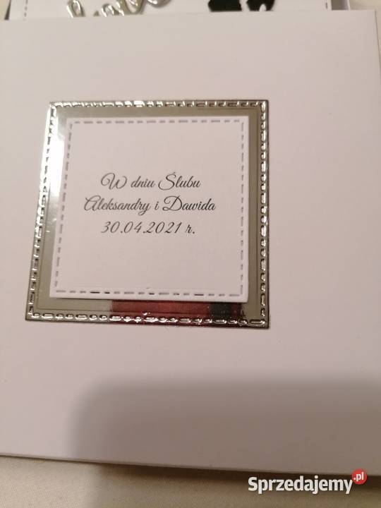 Ślub Kartka sztalugowa ręcznie wykonana w śląskie Strzebiń