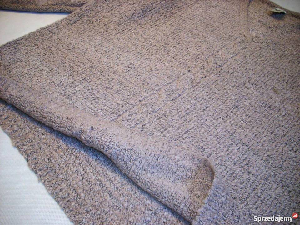 CA lużny sweter GRUBY bouqle melanż L XL Nowy Sącz