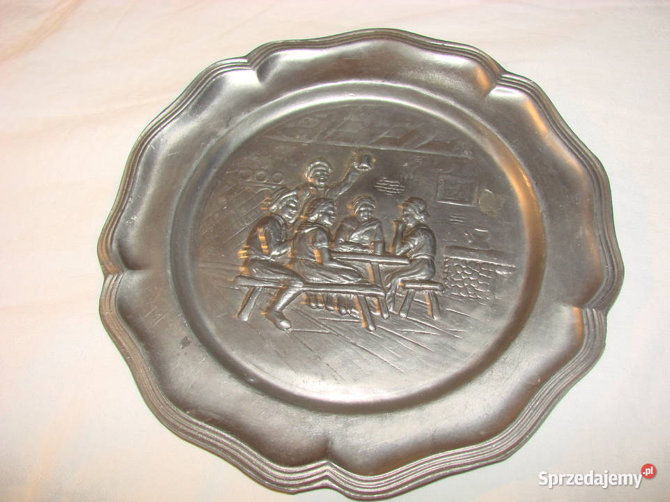 cynowy talerz dekoracyjny Pruszcz Gdański sprzedam