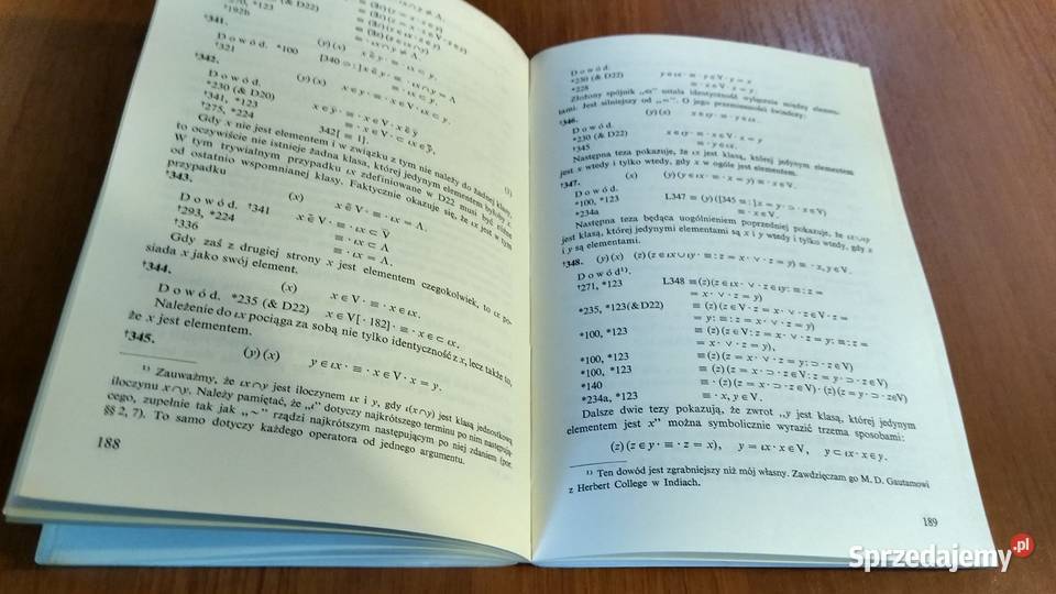 Logika matematyczna Willard Van Orman Quine Gdańsk