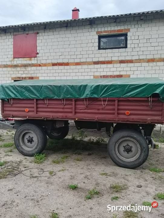 Przyczepa rolnicza SANOK D 46 sztywna Wola Krzysztoporska sprzedam
