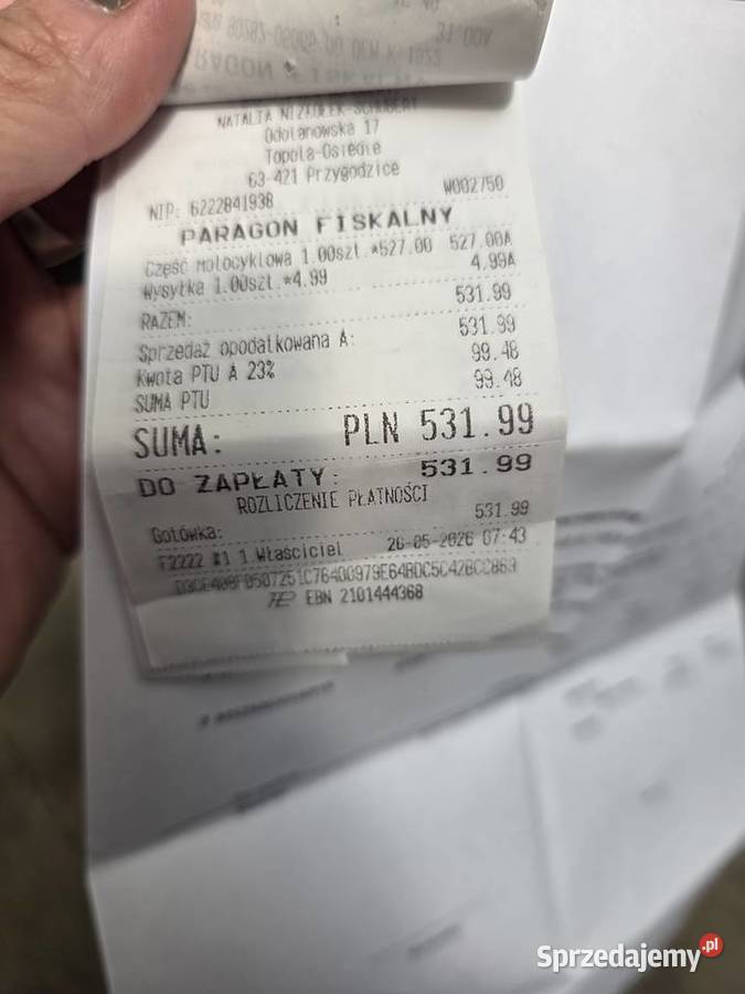 Yamaha YZF 125R zarejestrowany w Polsce pomorskie Słupsk