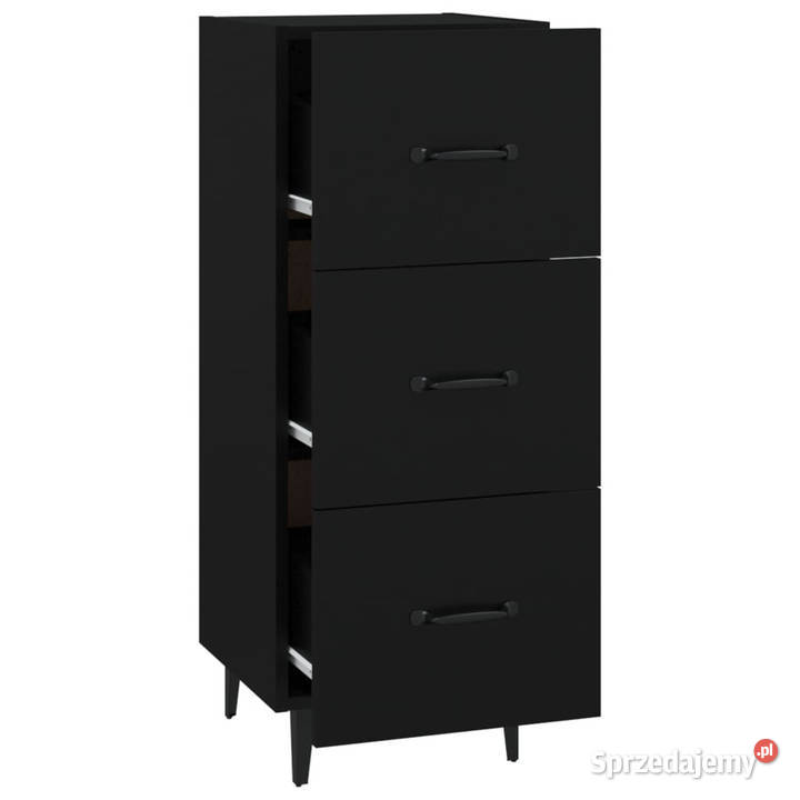 Szafka czarna 345x34x90 materiał drewnopochodny mazowieckie Warszawa sprzedam