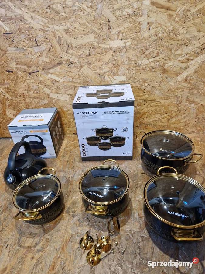 Zestaw garnków emaliowanych Masterpan MP2659 4 wielkopolskie Głogowa