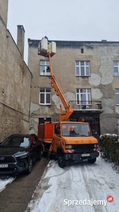 Mercedes 611D zwyżka podnośnik koszowy ruthman automatyczna Kraków
