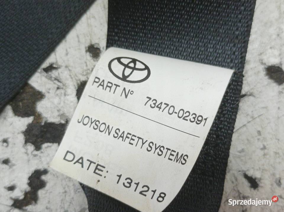 PAS BEZPIECZEŃSTWA ŚRODKOWY TYŁ KANAPY E16 E17 świętokrzyskie