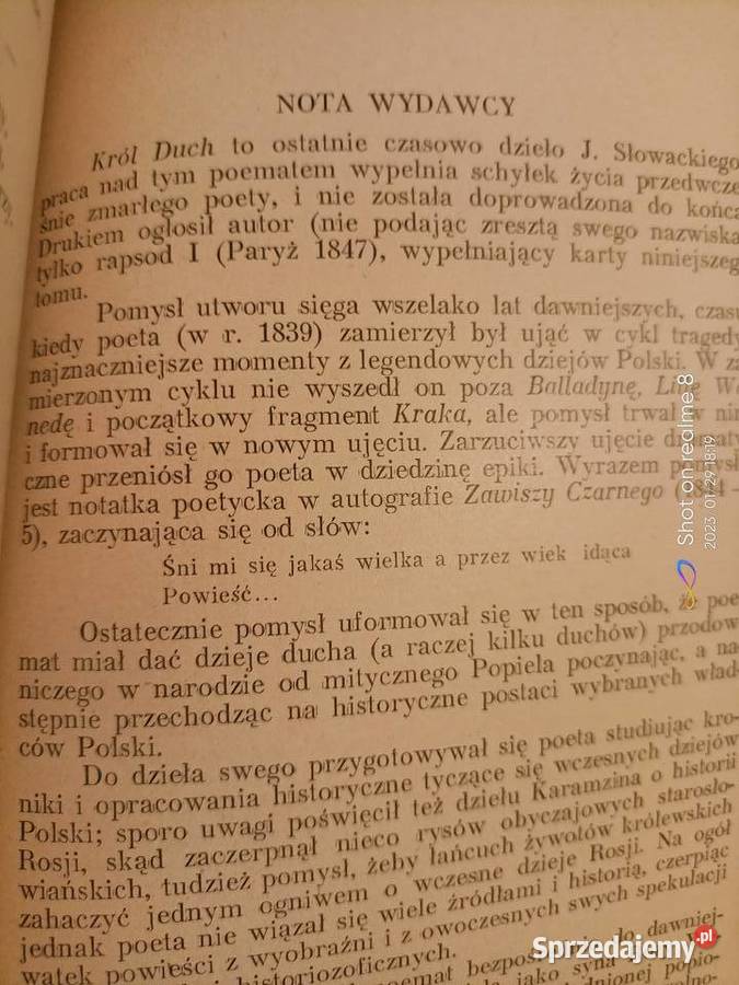 Król Duch ostatnie dzieło Słowackiego książki miękka