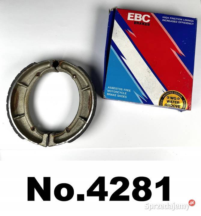 Zestaw szczęk hamulcowych EBC rowkowanych EBC Łobżenica
