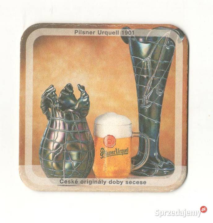 Pilsner Urquell podstawka do piwa 30 Birofilistyka Antyki, Sztuka, Kolekcje Gliwice