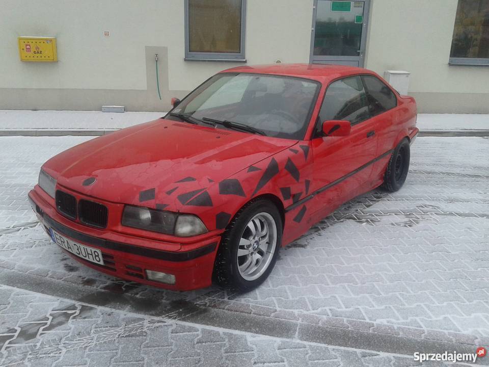 BMW e36 325 25 Drift KJS Szpera Gruz czerwony Seria 3 Samochody osobowe Starachowice