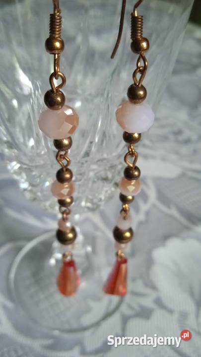 NOWA PARA DŁUGICH KOLCZYKÓW Z KOLOROWYMI