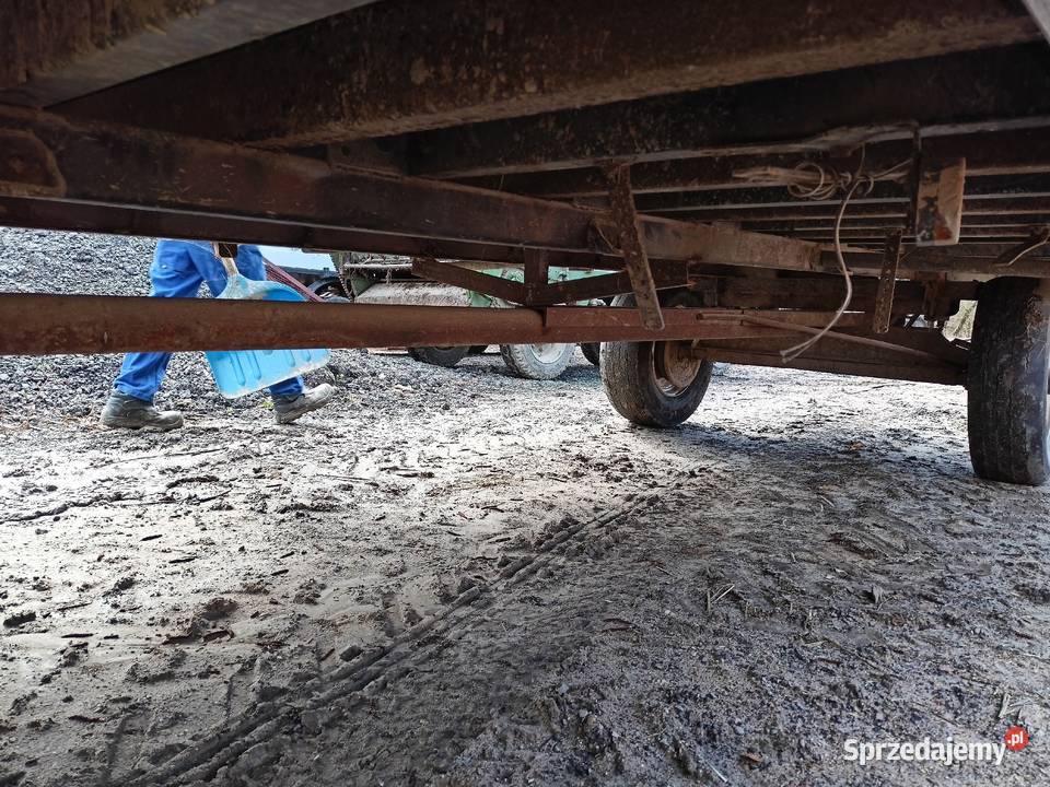 Przyczepa laweta wóz nieuszkodzony Przyczepy rolnicze Janów Lubelski