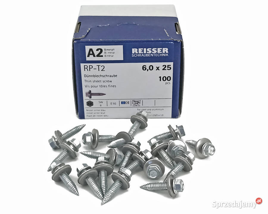Wkręty Reisser RPT2 60x25 mm do fotowoltaiki
