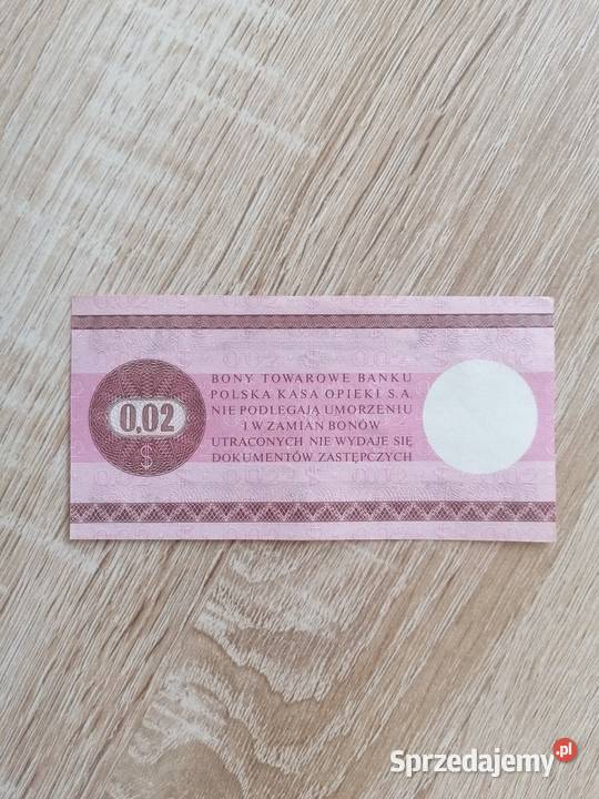 Bon Towarowy PRL 1979 Numizmatyka sprzedam