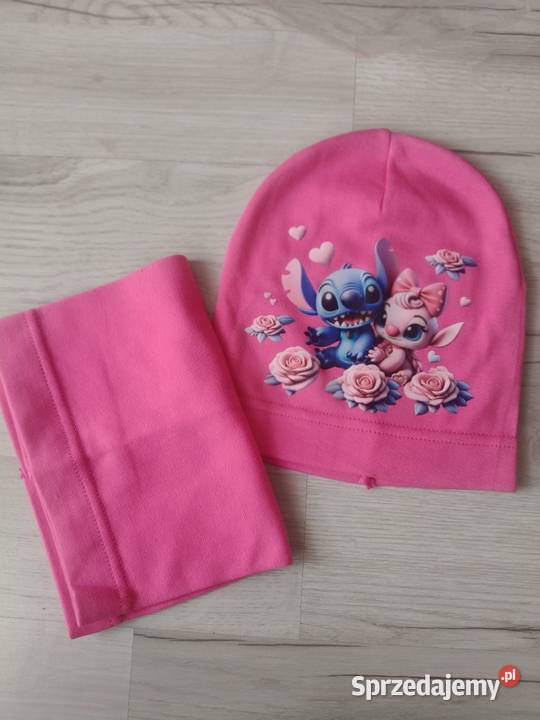 Czapka Wiosenna Stich z szalikiem komin Nakrycia głowy, szaliki i rękawiczki Zawiercie