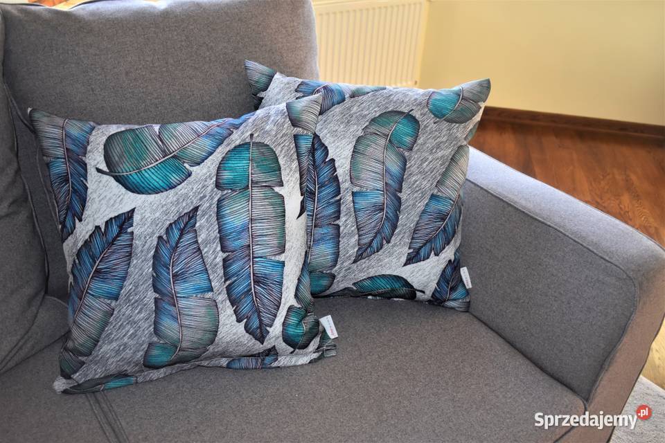Poszewka Dekoracyjna 45 x 45 szara pióra inny kolor Dekoracje i ozdoby Stare Kupiski sprzedam