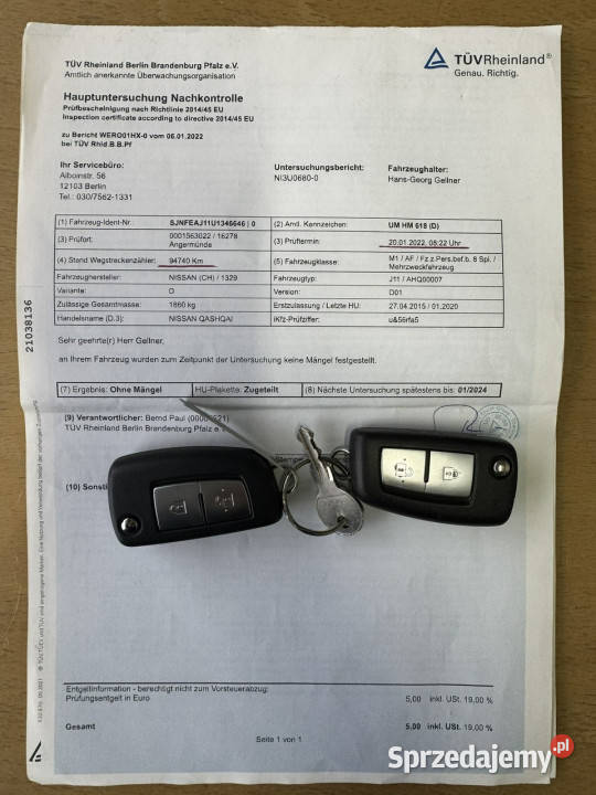 Nissan Qashqai bordowy zachodniopomorskie Szczecin