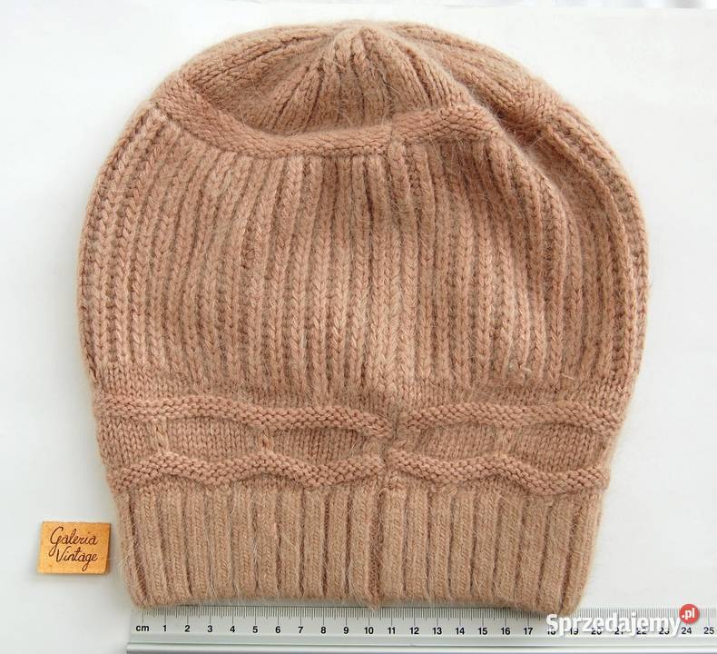 Czapka damska zimowa z angorą beż Lublin