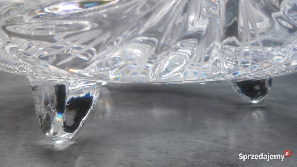 Kryształ z czasów PRL okrągły Porcelana i szkło Koszalin