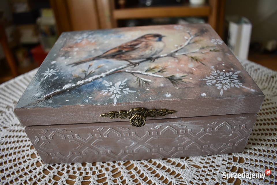 Szkatułka rękodzieło decoupage mazowieckie Warszawa