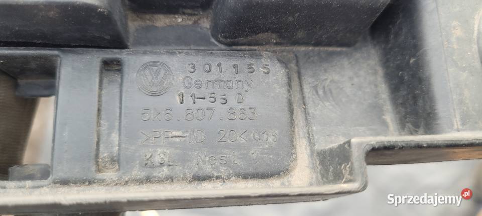 ŚLIZG ZDERZAKA ŚRODKOWY TYŁ VW GOLF VI HB osobowe Ruda Śląska sprzedam